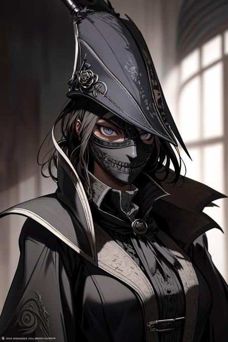 10792-799940819-((Masterpiece, best quality)),edgQuality,smirk,smug,posing for a picture_edgBB, black mask, tricorne, hunter (bloodborne) ,woman.png